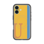 スリムプロテクションプレミアムケース with MagSafe［ オリジナル - initial color line - U orange ］