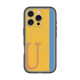 スリムプロテクションプレミアムケース with MagSafe［ オリジナル - initial color line - U orange ］