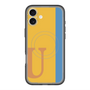 スリムプロテクションプレミアムケース with MagSafe［ オリジナル - initial color line - U orange ］