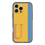 スリムプロテクションプレミアムケース with MagSafe［ オリジナル - initial color line - U orange ］