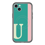 スリムプロテクションプレミアムケース with MagSafe［ オリジナル - initial color line - U green ］