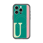 スリムプロテクションプレミアムケース with MagSafe［ オリジナル - initial color line - U green ］
