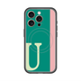 スリムプロテクションプレミアムケース with MagSafe［ オリジナル - initial color line - U green ］