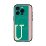 スリムプロテクションプレミアムケース with MagSafe［ オリジナル - initial color line - U green ］
