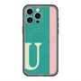 スリムプロテクションプレミアムケース with MagSafe［ オリジナル - initial color line - U green ］