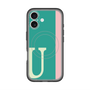 スリムプロテクションプレミアムケース with MagSafe［ オリジナル - initial color line - U green ］
