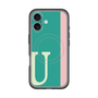 スリムプロテクションプレミアムケース with MagSafe［ オリジナル - initial color line - U green ］
