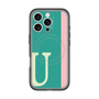 スリムプロテクションプレミアムケース with MagSafe［ オリジナル - initial color line - U green ］