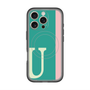 スリムプロテクションプレミアムケース with MagSafe［ オリジナル - initial color line - U green ］