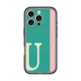 スリムプロテクションプレミアムケース with MagSafe［ オリジナル - initial color line - U green ］