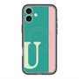 スリムプロテクションプレミアムケース with MagSafe［ オリジナル - initial color line - U green ］