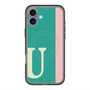 スリムプロテクションプレミアムケース with MagSafe［ オリジナル - initial color line - U green ］