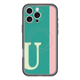 スリムプロテクションプレミアムケース with MagSafe［ オリジナル - initial color line - U green ］