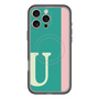 スリムプロテクションプレミアムケース with MagSafe［ オリジナル - initial color line - U green ］