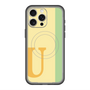 スリムプロテクションプレミアムケース with MagSafe［ オリジナル - initial color line - U yellow ］