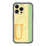 スリムプロテクションプレミアムケース with MagSafe［ オリジナル - initial color line - U yellow ］