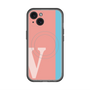 スリムプロテクションプレミアムケース with MagSafe［ オリジナル - initial color line - V pink ］