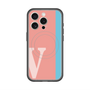 スリムプロテクションプレミアムケース with MagSafe［ オリジナル - initial color line - V pink ］