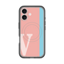 スリムプロテクションプレミアムケース with MagSafe［ オリジナル - initial color line - V pink ］