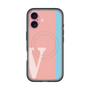 スリムプロテクションプレミアムケース with MagSafe［ オリジナル - initial color line - V pink ］