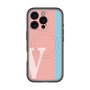 スリムプロテクションプレミアムケース with MagSafe［ オリジナル - initial color line - V pink ］
