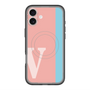 スリムプロテクションプレミアムケース with MagSafe［ オリジナル - initial color line - V pink ］