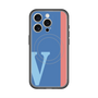 スリムプロテクションプレミアムケース with MagSafe［ オリジナル - initial color line - V blue ］