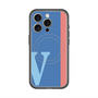 スリムプロテクションプレミアムケース with MagSafe［ オリジナル - initial color line - V blue ］