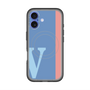 スリムプロテクションプレミアムケース with MagSafe［ オリジナル - initial color line - V blue ］