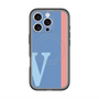 スリムプロテクションプレミアムケース with MagSafe［ オリジナル - initial color line - V blue ］