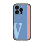 スリムプロテクションプレミアムケース with MagSafe［ オリジナル - initial color line - V blue ］