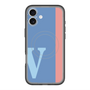 スリムプロテクションプレミアムケース with MagSafe［ オリジナル - initial color line - V blue ］
