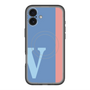 スリムプロテクションプレミアムケース with MagSafe［ オリジナル - initial color line - V blue ］