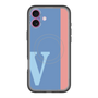 スリムプロテクションプレミアムケース with MagSafe［ オリジナル - initial color line - V blue ］