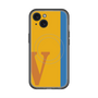 スリムプロテクションプレミアムケース with MagSafe［ オリジナル - initial color line - V orange ］