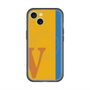 スリムプロテクションプレミアムケース with MagSafe［ オリジナル - initial color line - V orange ］