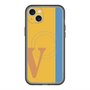 スリムプロテクションプレミアムケース with MagSafe［ オリジナル - initial color line - V orange ］