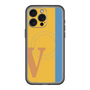 スリムプロテクションプレミアムケース with MagSafe［ オリジナル - initial color line - V orange ］