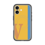スリムプロテクションプレミアムケース with MagSafe［ オリジナル - initial color line - V orange ］