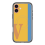スリムプロテクションプレミアムケース with MagSafe［ オリジナル - initial color line - V orange ］