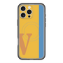 スリムプロテクションプレミアムケース with MagSafe［ オリジナル - initial color line - V orange ］