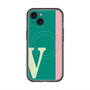 スリムプロテクションプレミアムケース with MagSafe［ オリジナル - initial color line - V green ］