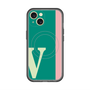 スリムプロテクションプレミアムケース with MagSafe［ オリジナル - initial color line - V green ］
