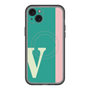 スリムプロテクションプレミアムケース with MagSafe［ オリジナル - initial color line - V green ］