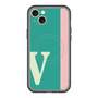 スリムプロテクションプレミアムケース with MagSafe［ オリジナル - initial color line - V green ］