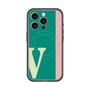 スリムプロテクションプレミアムケース with MagSafe［ オリジナル - initial color line - V green ］
