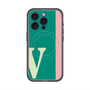 スリムプロテクションプレミアムケース with MagSafe［ オリジナル - initial color line - V green ］