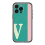 スリムプロテクションプレミアムケース with MagSafe［ オリジナル - initial color line - V green ］