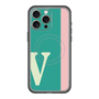 スリムプロテクションプレミアムケース with MagSafe［ オリジナル - initial color line - V green ］