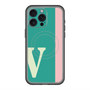 スリムプロテクションプレミアムケース with MagSafe［ オリジナル - initial color line - V green ］